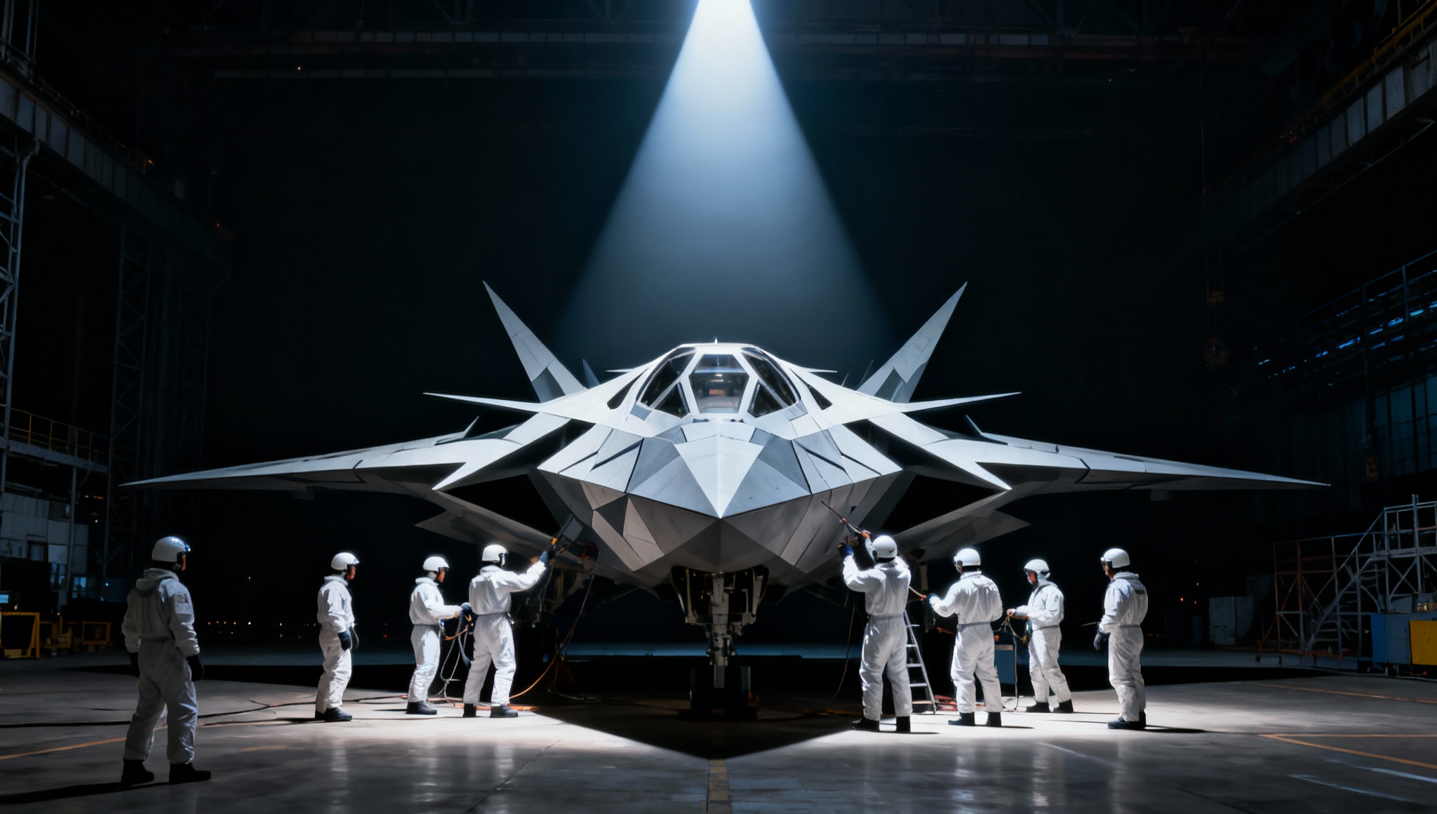 Futuristic Aircraft Scene