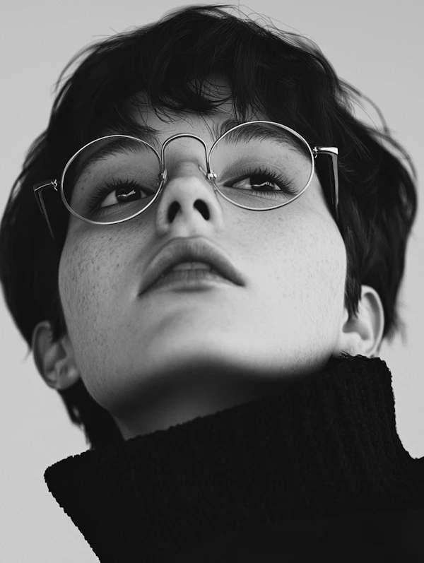 Black-and-White Portrait