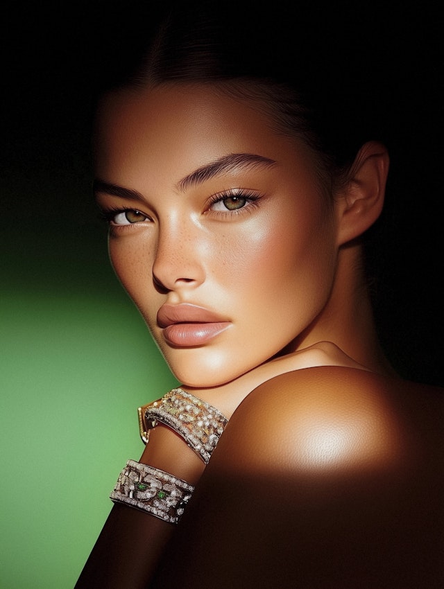 Serene Portrait with Bracelets