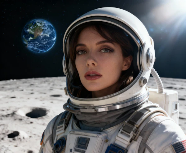 Astronaut on the Moon