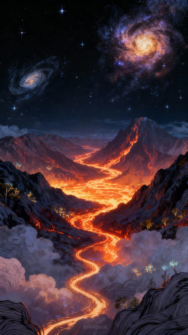 Molten Lava Landscape