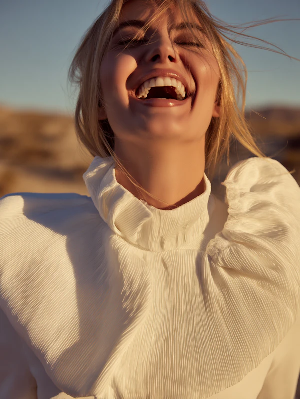 Joyful Woman Outdoors
