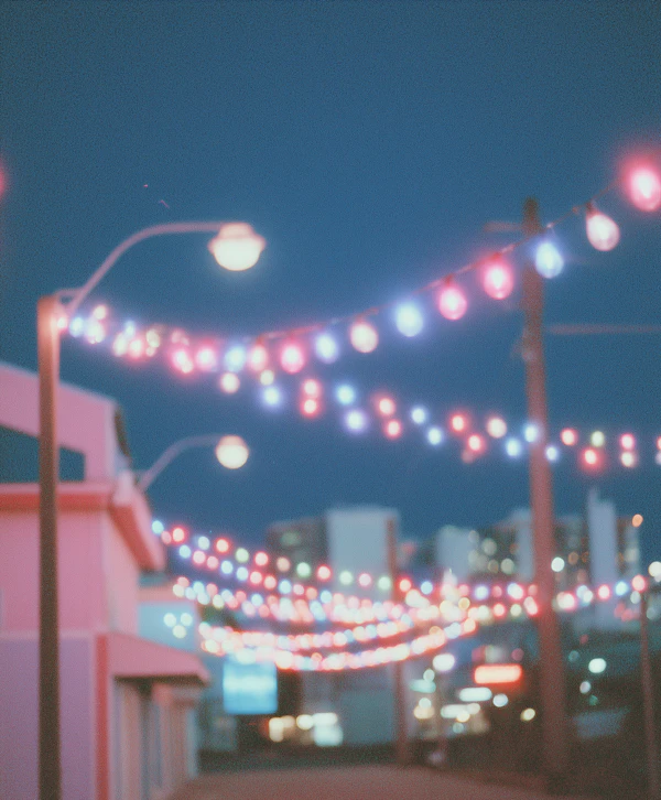 Festive Urban Nightscape