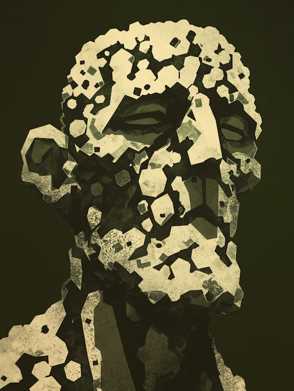Fragmented Head Art