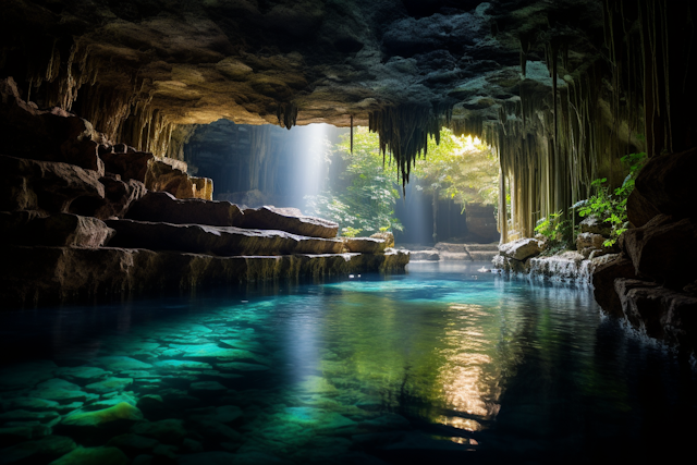 Serene Cavern Pool