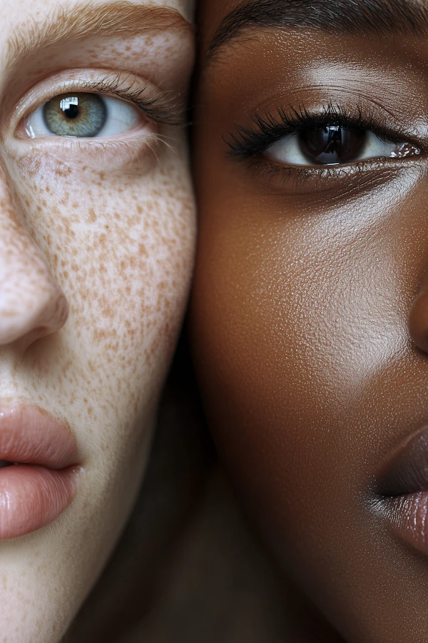 Diverse Faces Close-Up