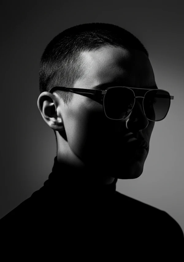 Black-and-White Portrait