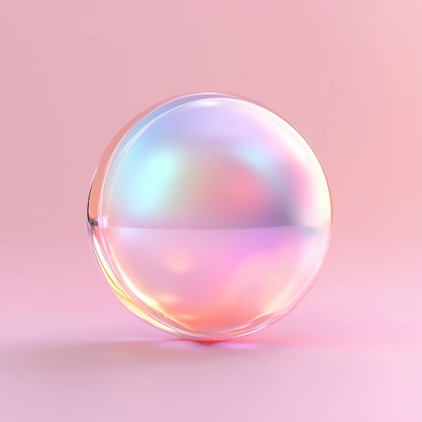 Iridescent Sphere Art
