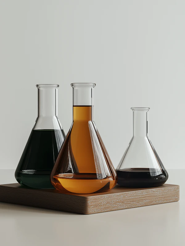 Colorful Glass Flasks