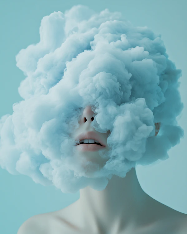 Surreal Cloud Portrait