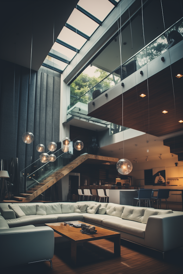 Luxurious Modern Open-Floor Lounge