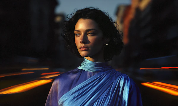 Dramatic Portrait at Dusk