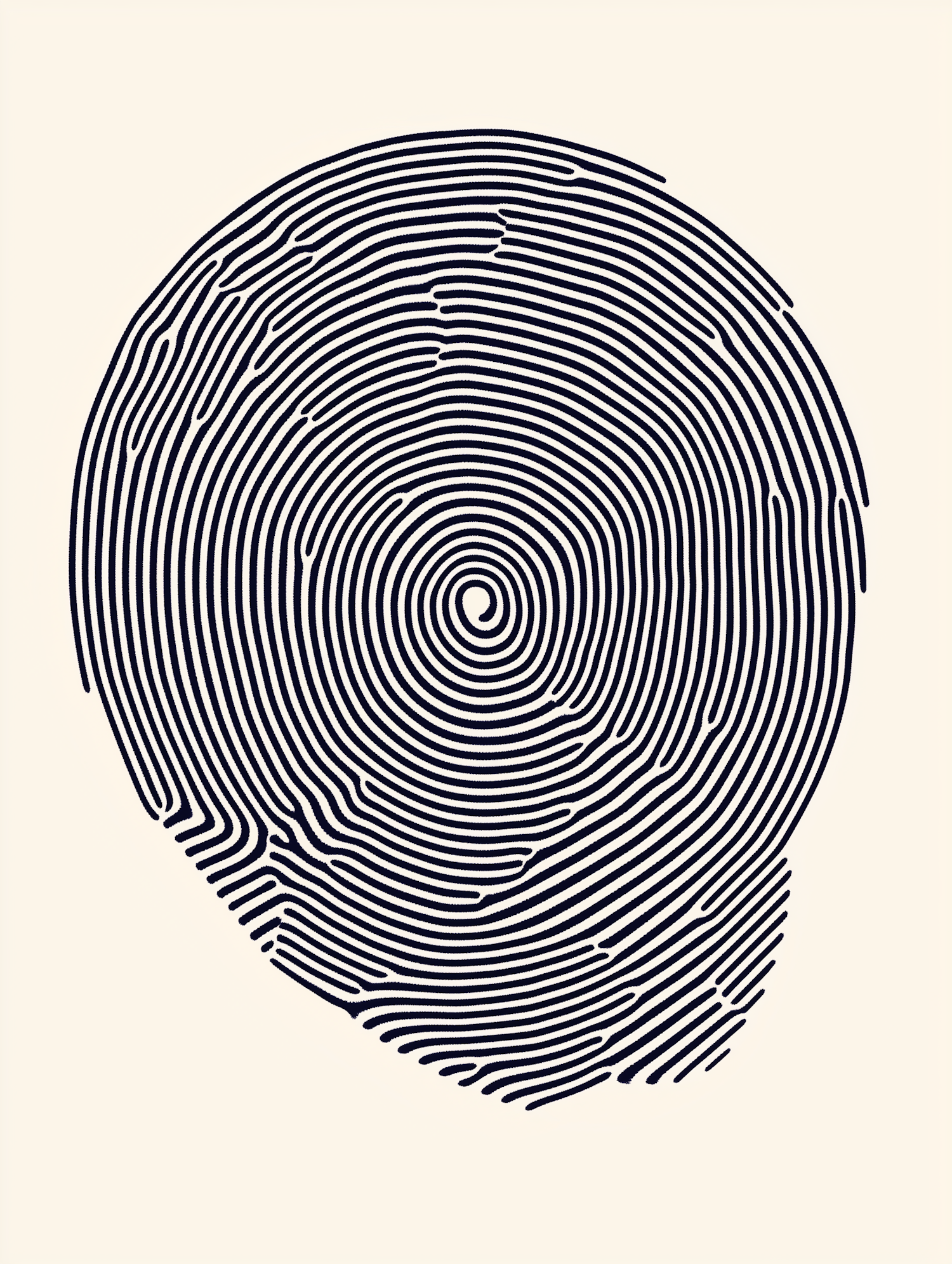 Stylized Fingerprint Design