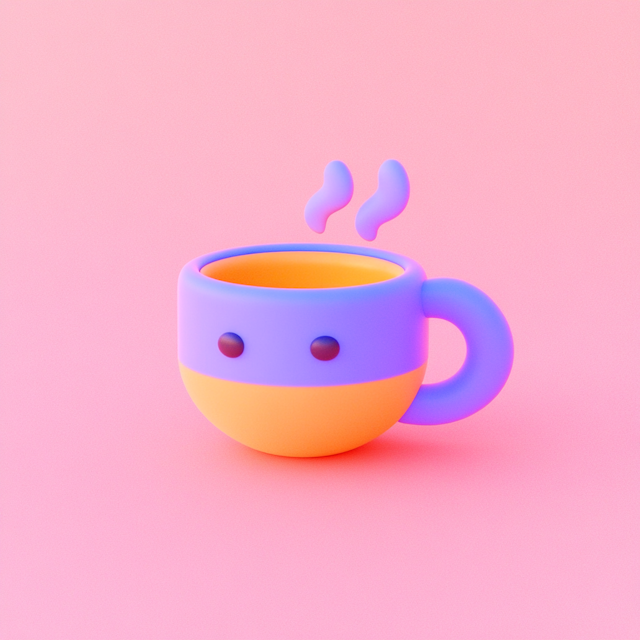 Whimsical Anthropomorphic Mug Illustration