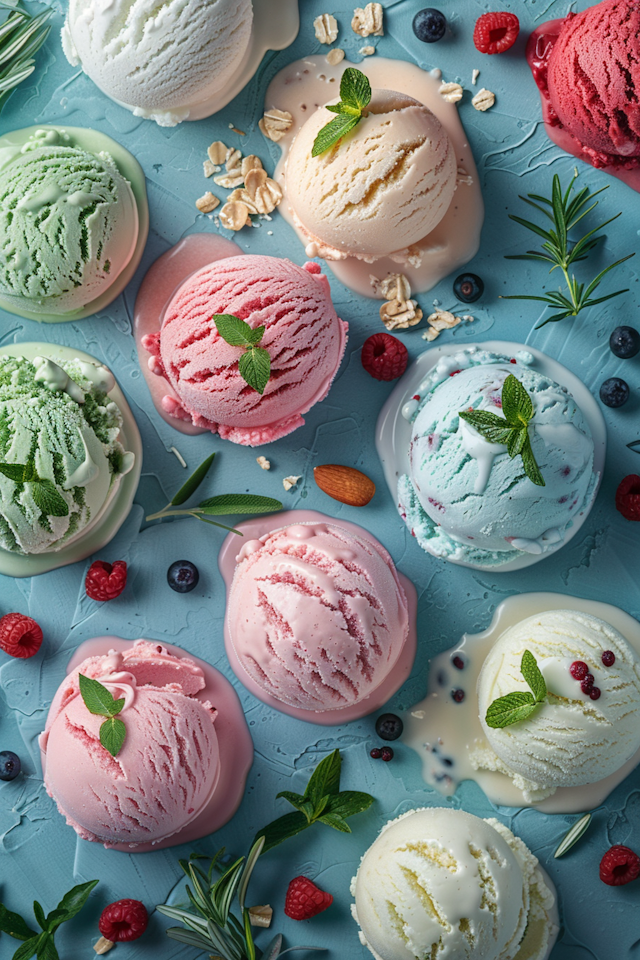 Vibrant Ice Cream Assortment