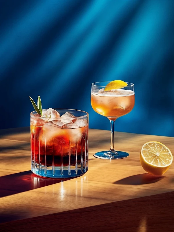 Elegant Cocktail Display