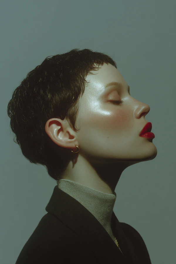 Serene Portrait Close-Up