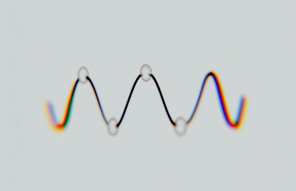 Abstract Wavy Line Art