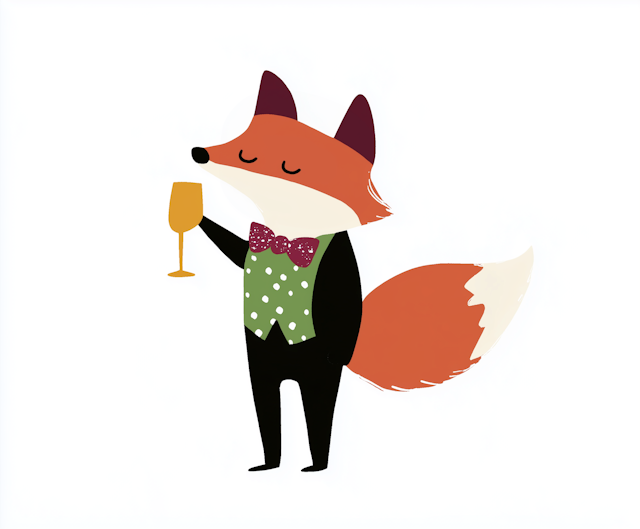 Dapper Cartoon Fox