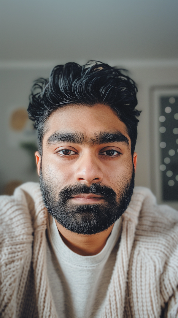 Serene Portrait of Young Man