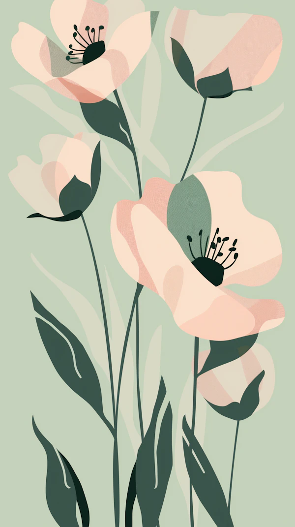 Minimalist Flower Art