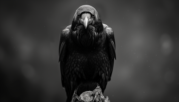 Majestic Raven Portrait