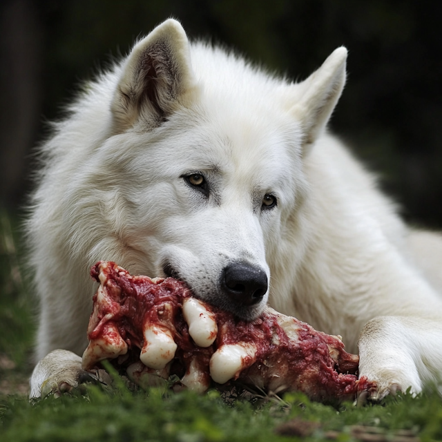 Wolf with Bone