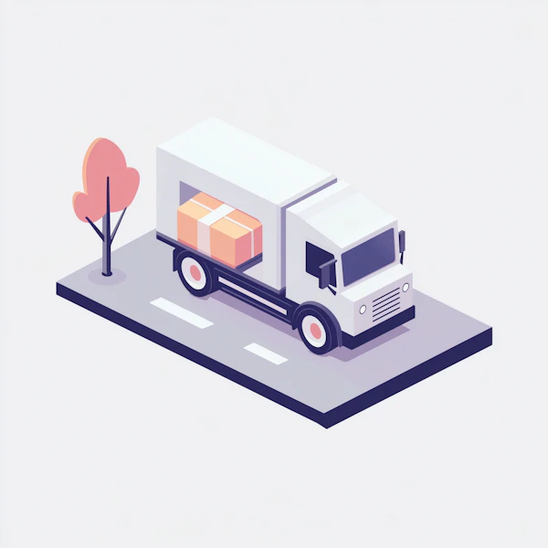 Minimalist Delivery Truck