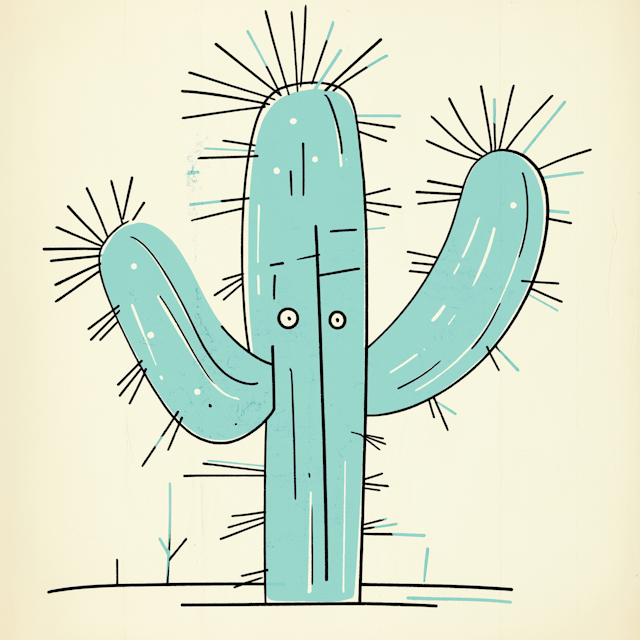 Cartoon Cactus Illustration