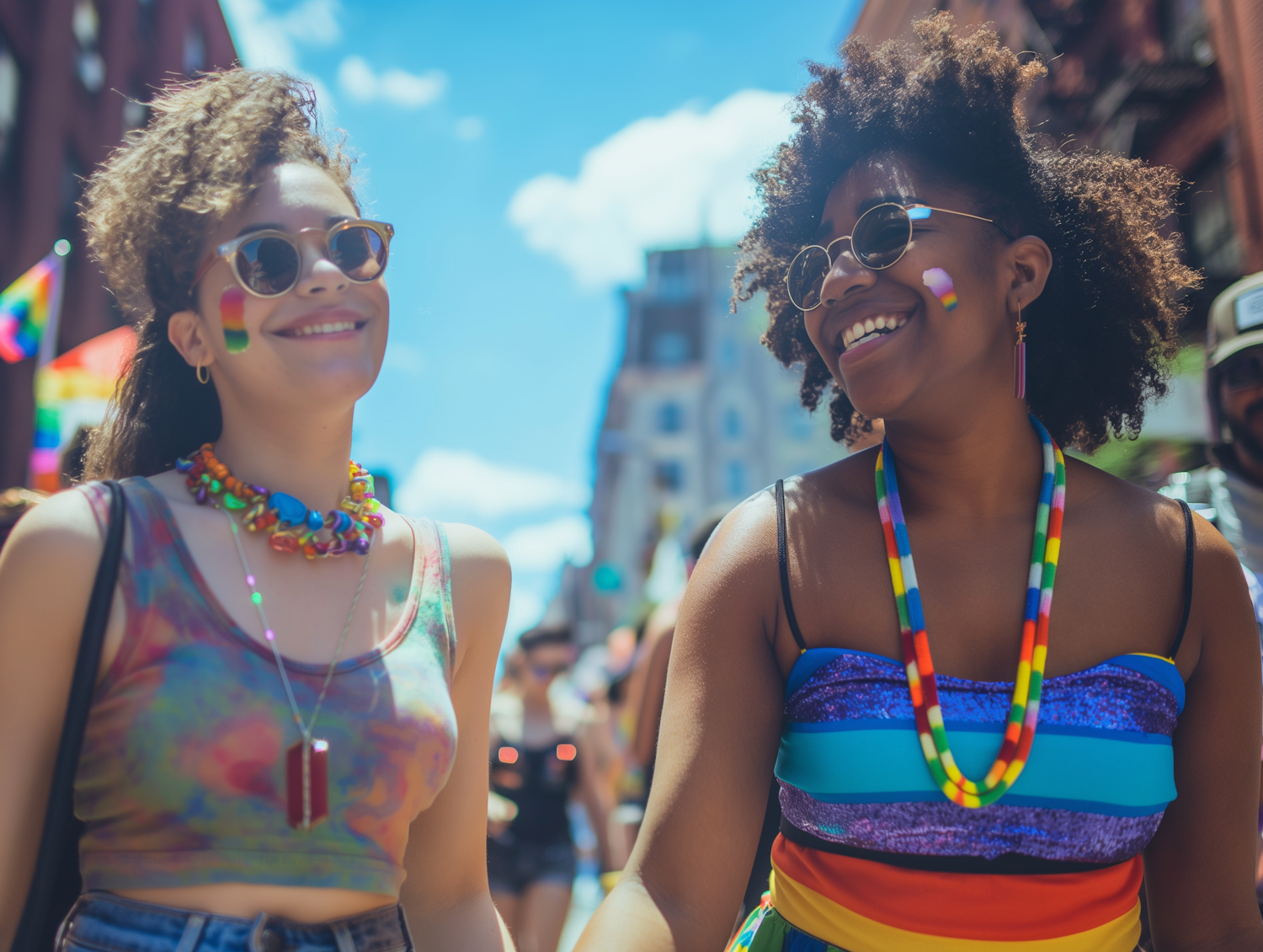 Joyful Celebration at Pride Parade