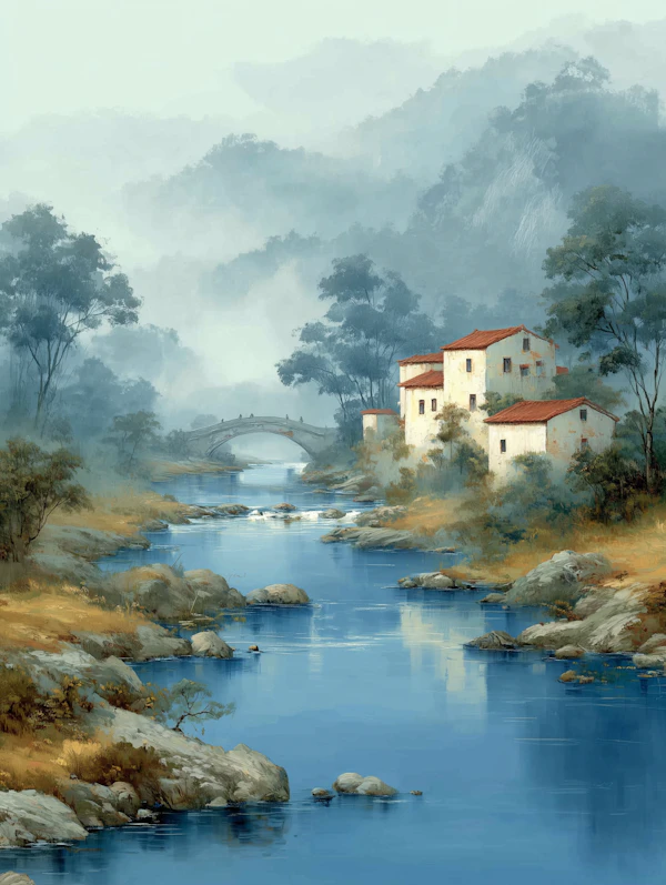 Tranquil River Scene