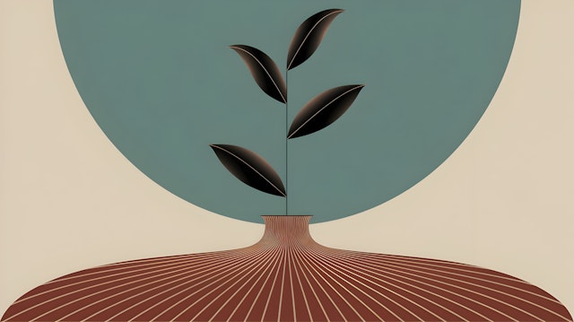 Abstract Plant Artwork