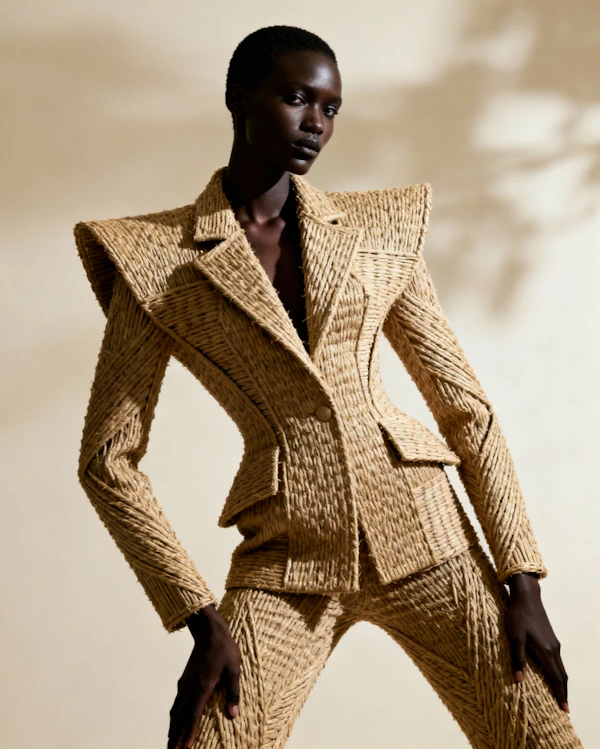 Avant-Garde Wicker Suit