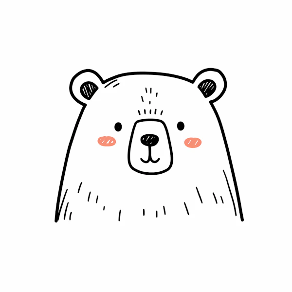 Minimalist Bear Art