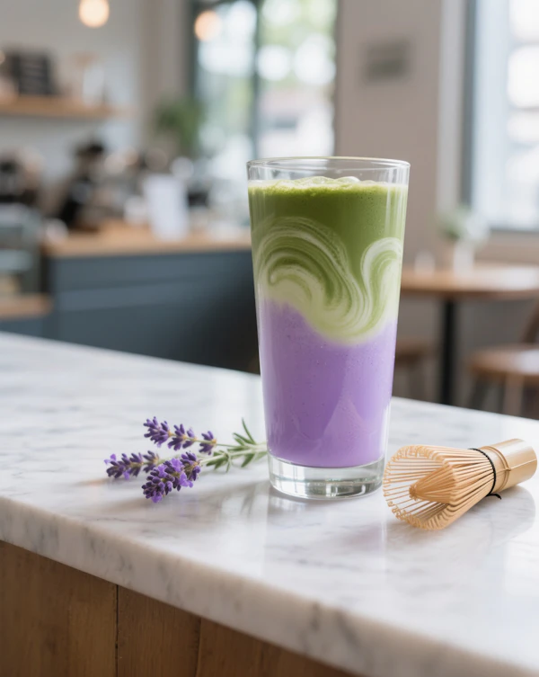 Layered Matcha Drink