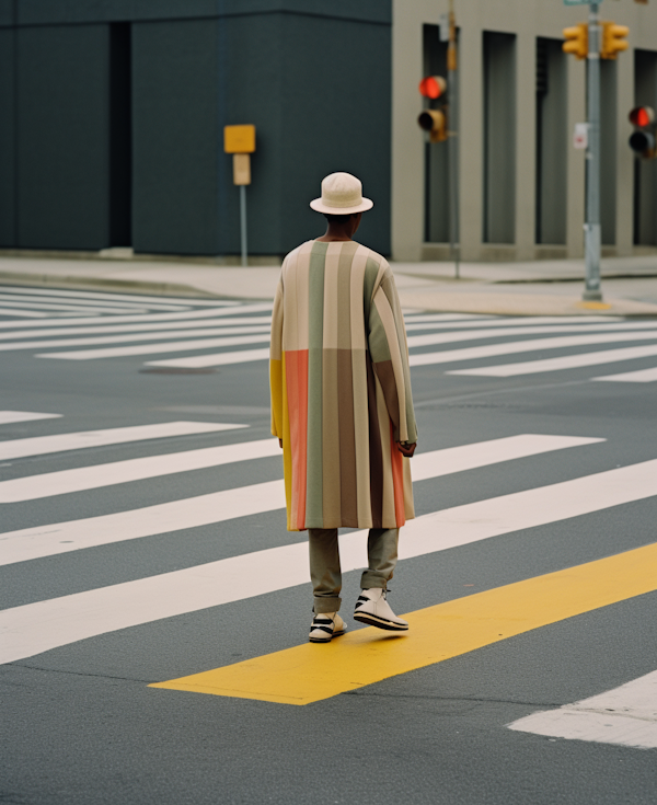 Urban Solitude in Stripes