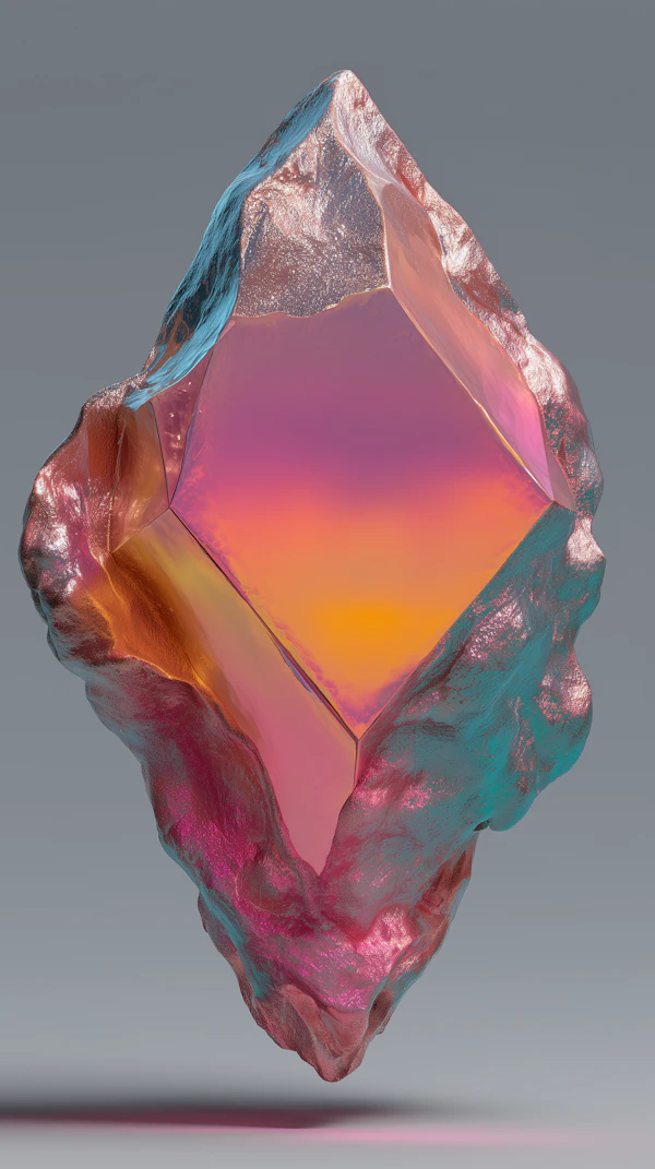 Glowing Crystal Art