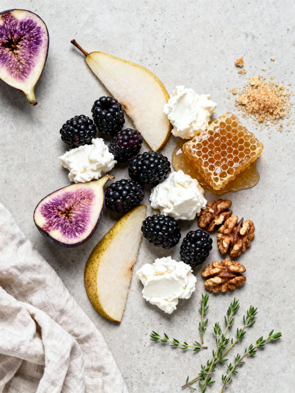 Rustic Ingredient Flatlay