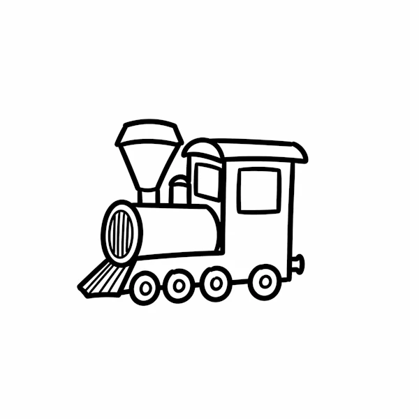 Steam Locomotive Sketch