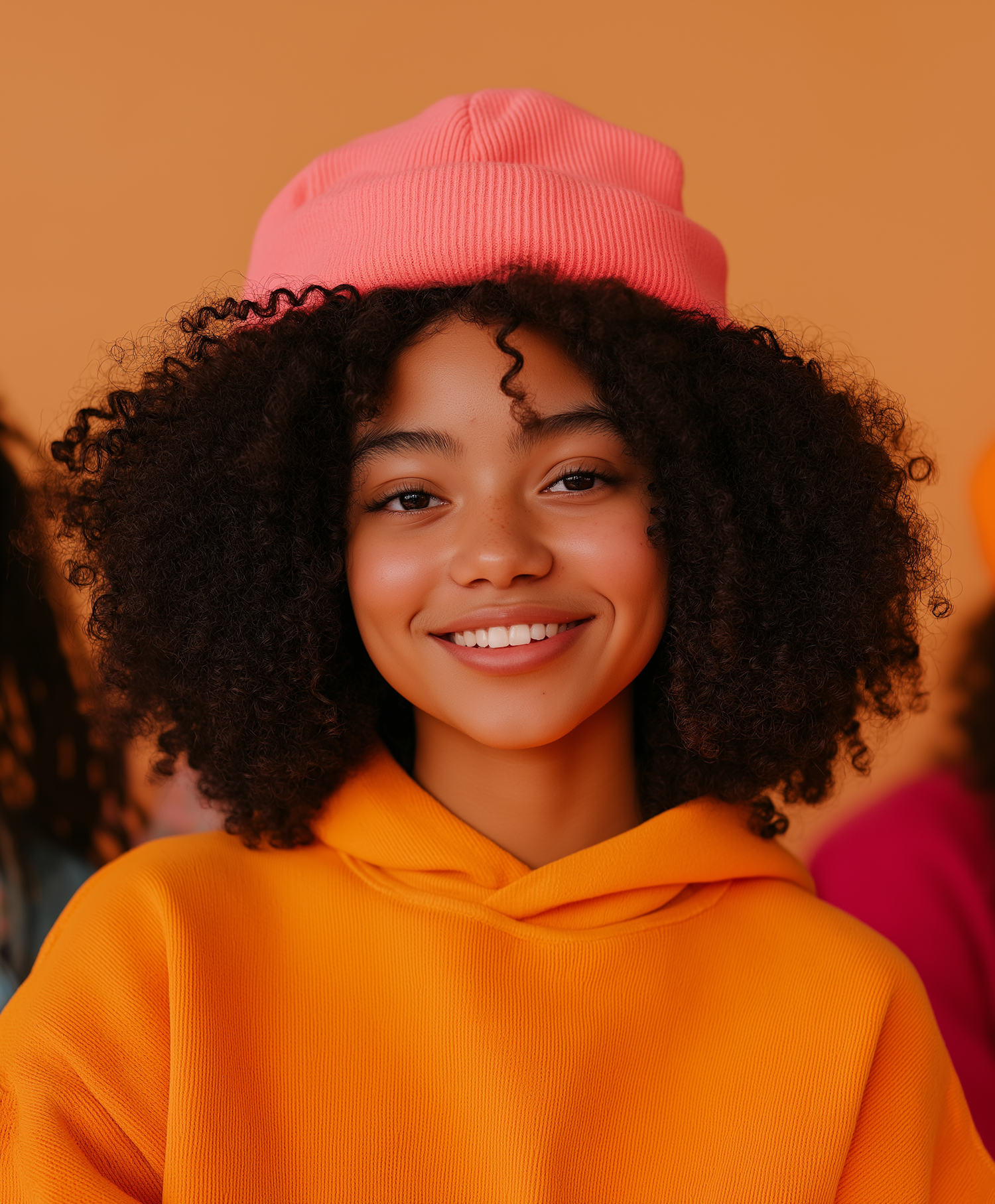 Cheerful Young Person in Vibrant Attire