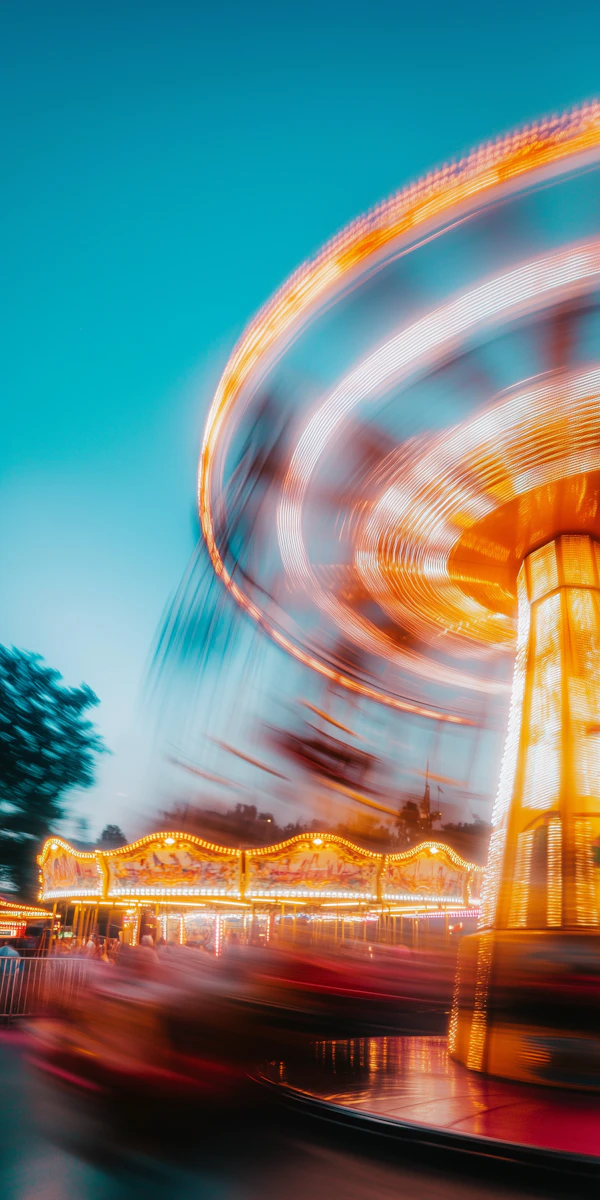 Vibrant Carousel in Motion
