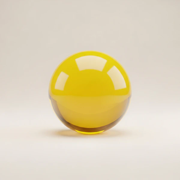 Glossy Yellow Sphere