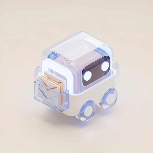 Futuristic Mail Robot