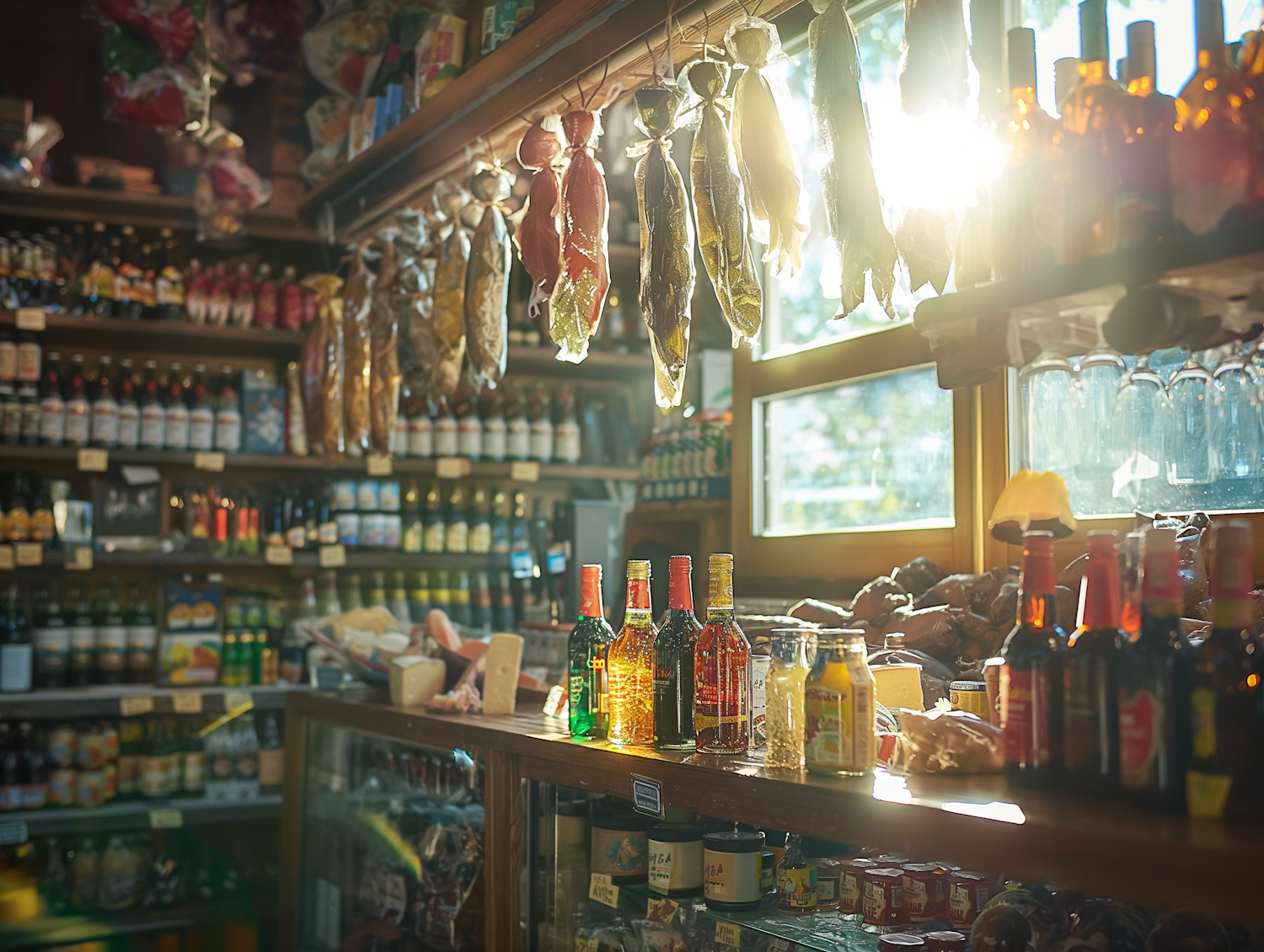 Rustic Grocery Store Interior