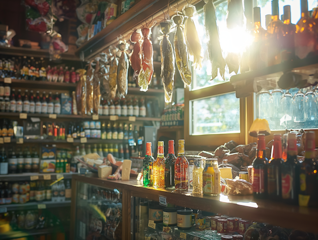 Rustic Grocery Store Interior