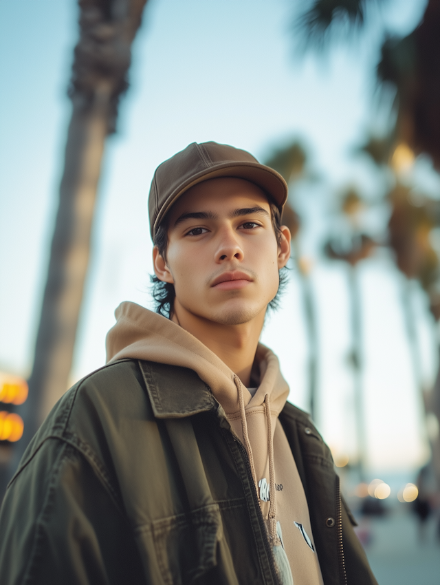 Young Man in Earthy Tones