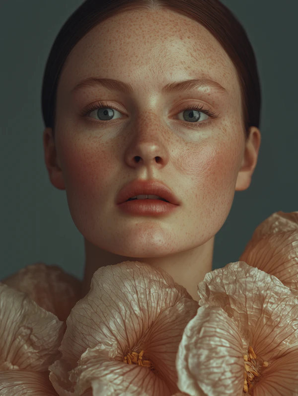 Portrait with Flowers