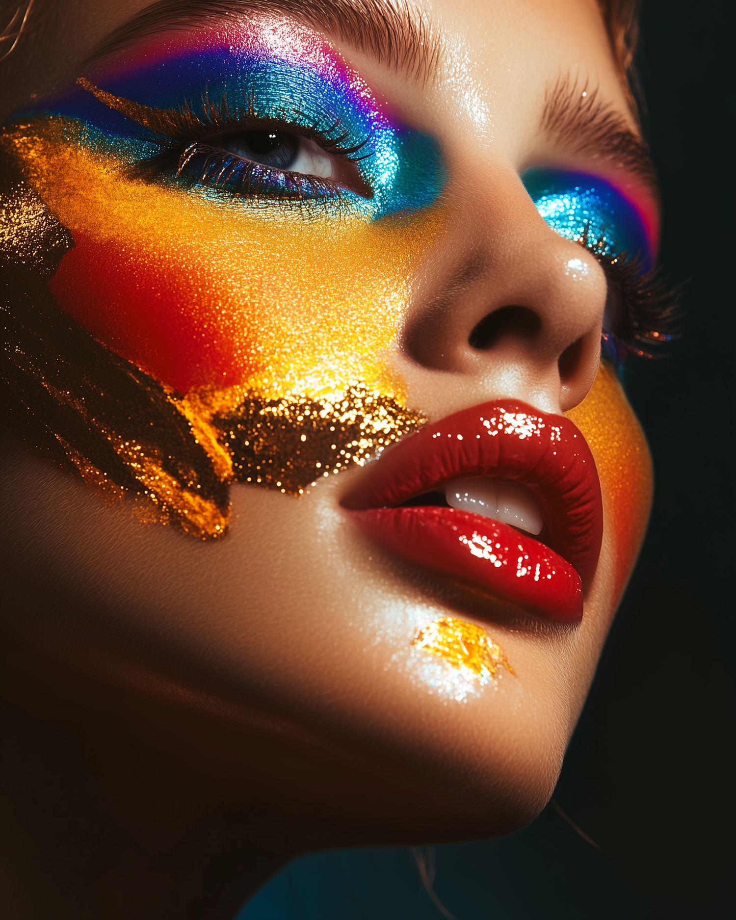 Artistic Makeup Close-Up