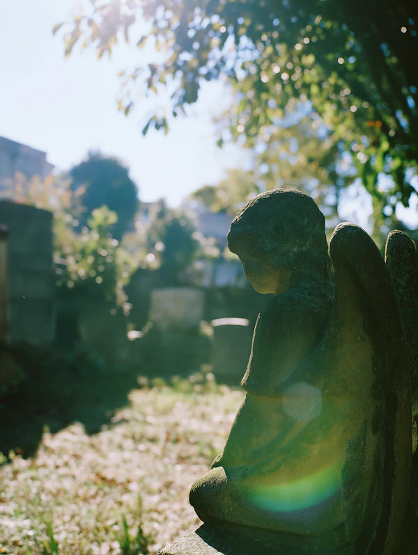 Stone Angel Graveyard Statue
