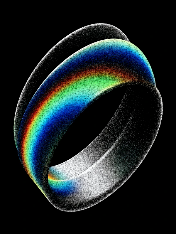 Vibrant Gradient Torus